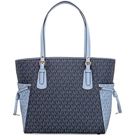 michael kors voyager tote electric blue|Michael Kors voyager large tote.